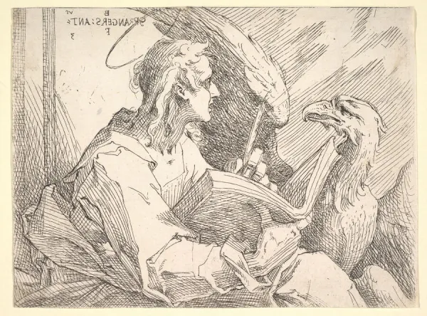 Saint John the Evangelist, ca. 1596. Creator: Bartholomeus Spranger