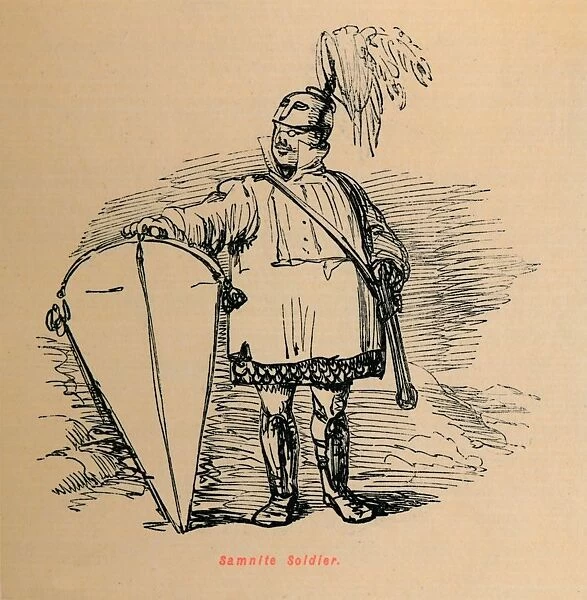 Samnite Soldier, 1852. Artist: John Leech