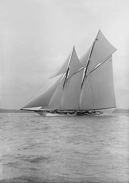 The schooner Meteor IV, 1913. Creator: Kirk & Sons of Cowes
