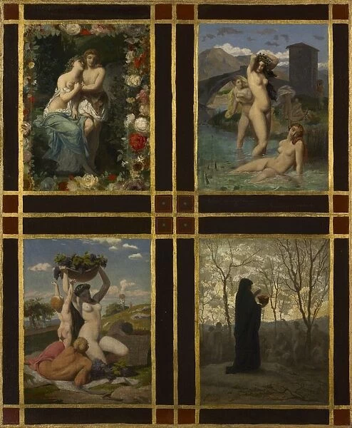 The Four Seasons, 1850. Creator: Henry Picou (French, 1824-1895); Jean-Leon Gerome