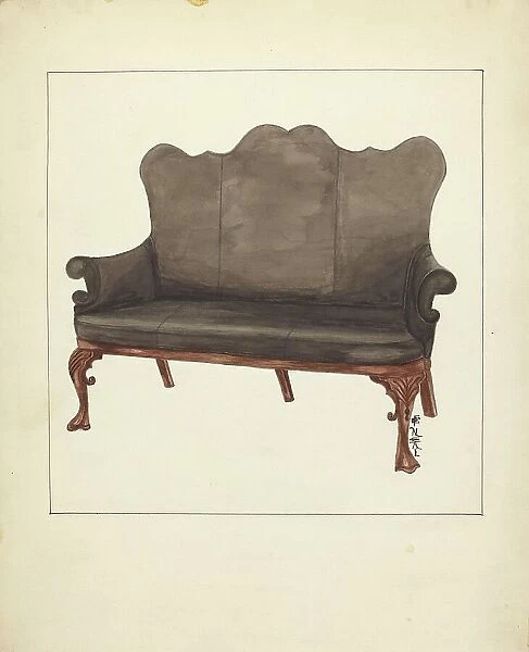 Sofa, c. 1953. Creator: Florence Neal