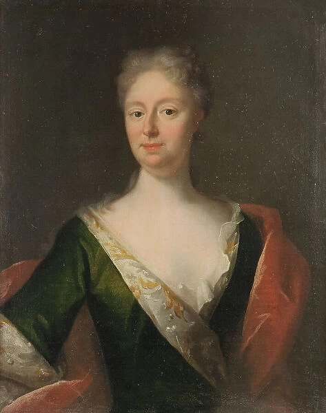 Sofia Gyllenstierna af Ulaborg (1682-1722), Baroness, married to baron Adolf Herman Wrangel... 1721 Creator: Georg Desmarees