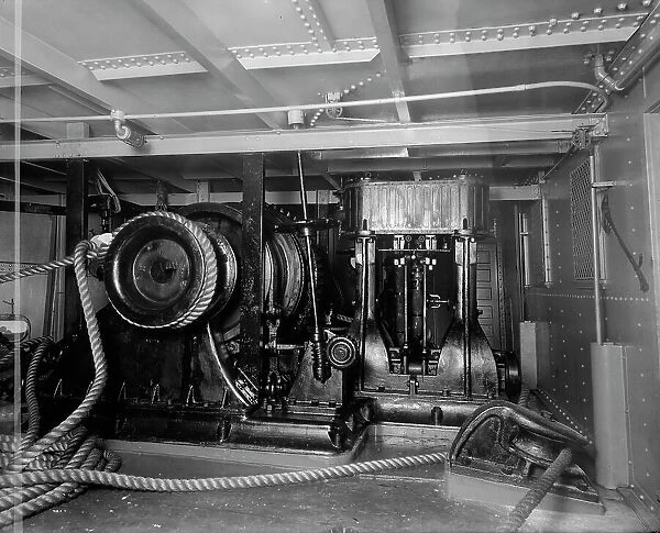 The Steam windlass, S.S. J.H. Sheadle, between 1906 and 1910. Creator: Unknown