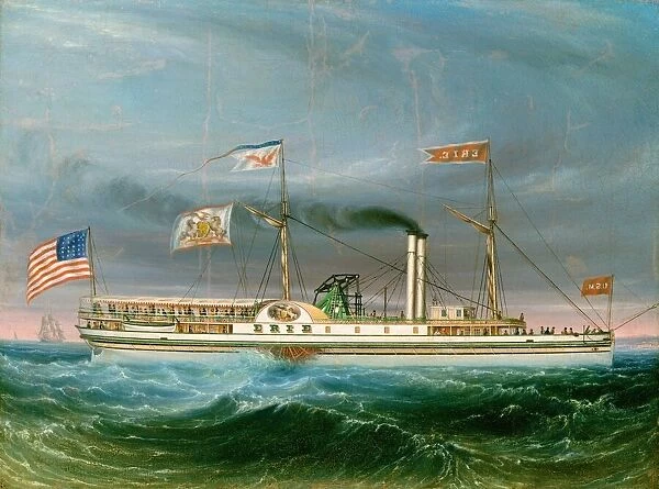 Steamship 'Erie', probably 1837. Creator: Unknown