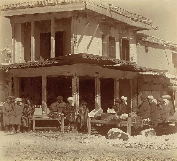 Tea room, Samarkand, between 1905 and 1915. Creator: Sergey Mikhaylovich Prokudin-Gorsky