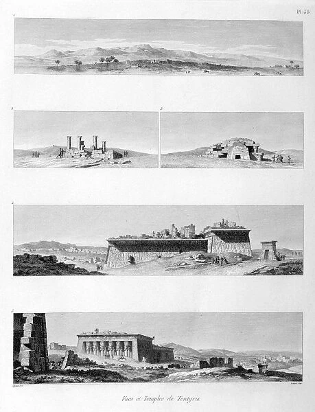 Temple at Tentyris (Temple of Denderah), c1808. Artist: Baltard