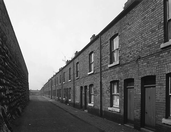 Terraced miners housing, Denaby Main, South Yorkshire, mid 1960s