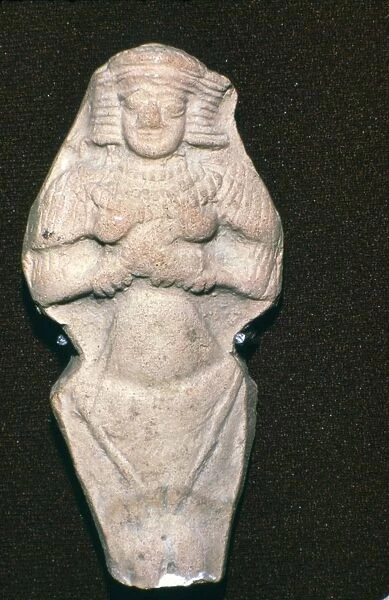Terracotta figure of Ishtar, (Astarte) - fertility goddess. Old Babylonian: c2000-1600 BC