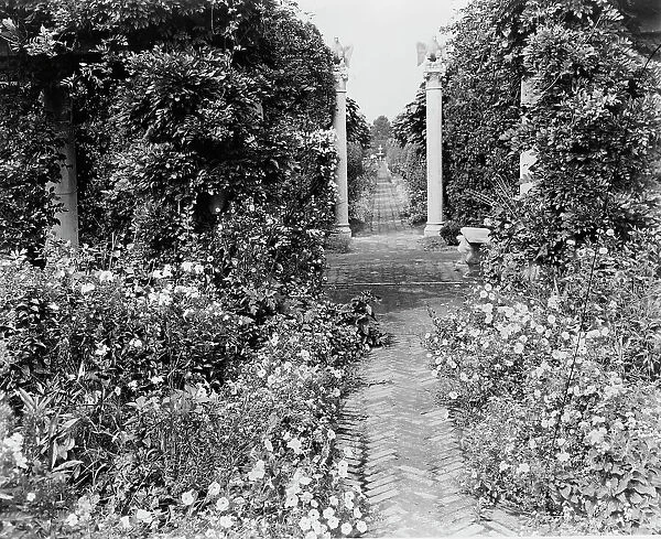 'The Orchard, ' James Lawrence Breese house, 151 Hill Street, Southampton, New York, 1912. Creator: Frances Benjamin Johnston. 'The Orchard, ' James Lawrence Breese house, 151 Hill Street, Southampton, New York, 1912