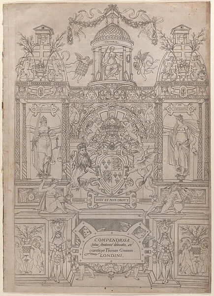 Title Page and Dedication for the 'Compendiosa totius Anatomiae delineatio'