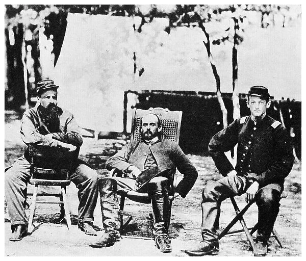 Union officers before the fall of Petersburg, American Civil War, 1864 (1955)