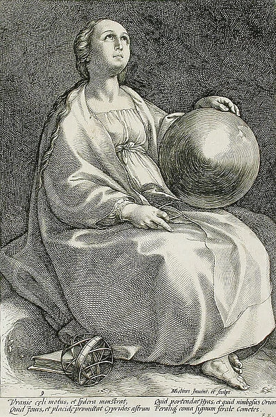 Urania, 1592. Creator: Hendrik Goltzius