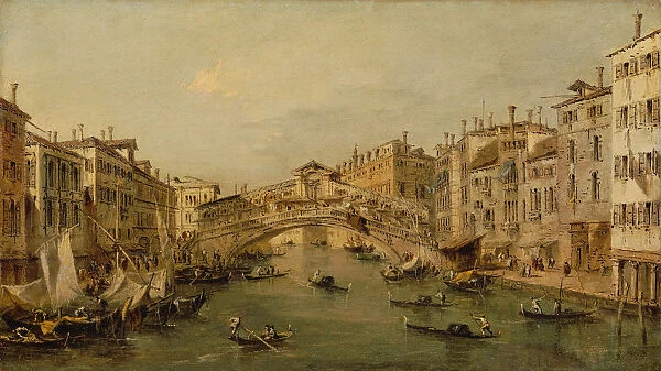 Venice: The Rialto. Creator: Workshop of Francesco Guardi (Italian, Venice 1712-1793 Venice)