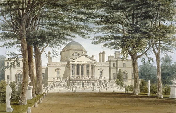Front view of Chiswick House, Chiswick, Hounslow, London, 1822