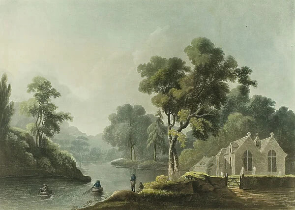 View of Erbistock Church, published 1794. Creator: Francis Jukes