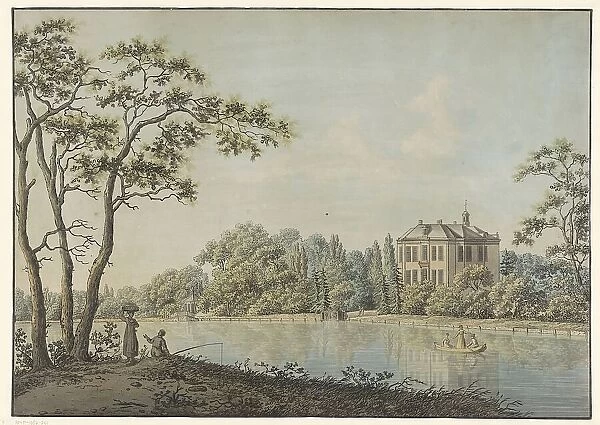 View of Huis Over Holland with tea dome on the Vecht in Nieuwersluis, 1782-1837. Creator: Pieter Bartholomeusz. Barbiers
