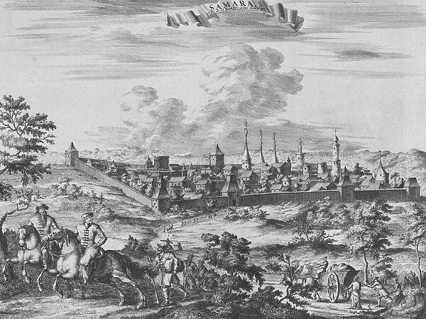 View of Samara, 1710. Artist: Aa, Pieter van der (1659-1733)