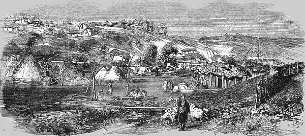 View of a Tartar Village, 1854. Creator: Unknown