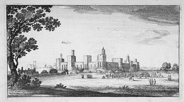 View of Windsor Castle, Berkshire, 1644. Artist: Wenceslaus Hollar
