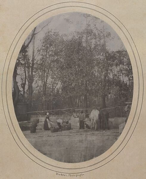 Village Scene (Southern France), c. 1853. Creator: Andre-Adolphe-Eugene Disderi
