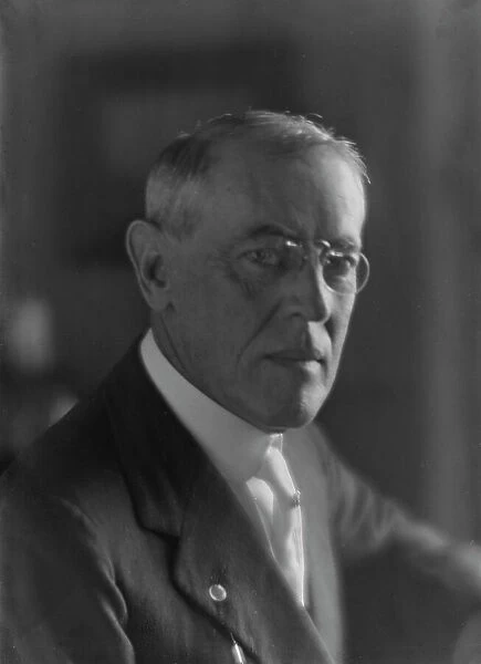 Wilson, Woodrow, President, portrait photograph, 1916 Aug. 7. Creator: Arnold Genthe