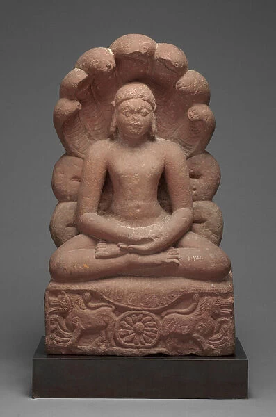 World Savior (Tirthankara) Parshvanatha Seated in Meditation with Serpent Hood