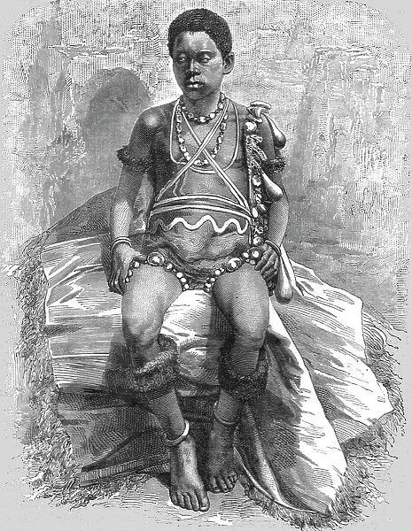 The young Fetichist of Lake Jonanga; The Gaboon. 1875. Creator: Unknown