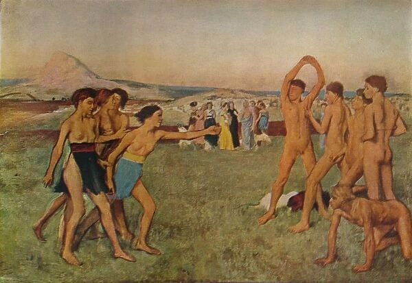Young Spartans Exercising, c1860, (1932). Artist: Edgar Degas