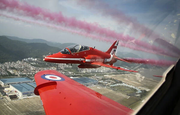 Raf Red Arrows Display in China for First Time