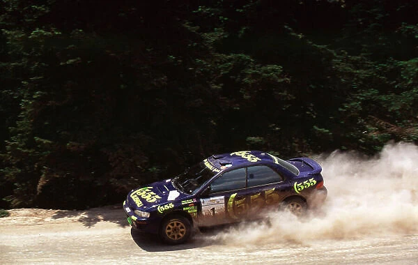 1996 World Rally Championship. Acropolis Rally, Greece. Colin McRae / Derek Ringer (Subaru Impreza 555) Ist position. World LAT Photographic