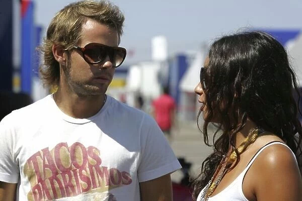 2007 GP2 Series. Round 8. Istanbul Park, Istanbul Turkey. 23rd August 2007. Thursday Preview. Andy Soucek (ESP, David Price Racing) with his girlfriend. Portrait