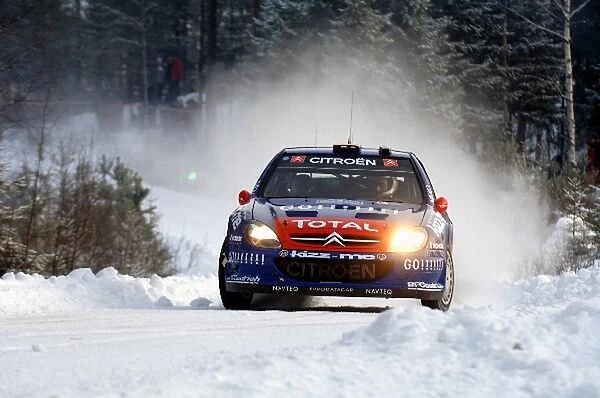 FIA World Rally Championship: Xavier Pons with co-driver Carlos del Barrio Citroen Xsara WRC on stage 16