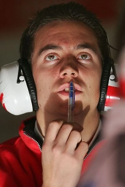 Formula 1 Testing: A Toyota engineer: Formula 1 Testing, Barcelona, Spain, 12 April 2006