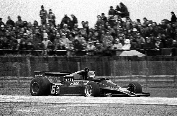 Non-Championship Formula One: Pole sitter Ronnie Peterson Lotus 78 retired on the third lap with handling problems in the dire wet conditions