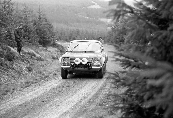 WRC 1970: RAC Rally. DECEMBER 07: Ford Escort MkI during the RAC Rally on December 07