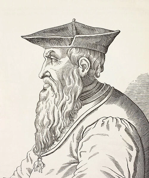 Andrea Doria, 1466-1560. Italian Admiral. From Military And Religious Life In The Middle Ages By Paul Lacroix Published London Circa 1880