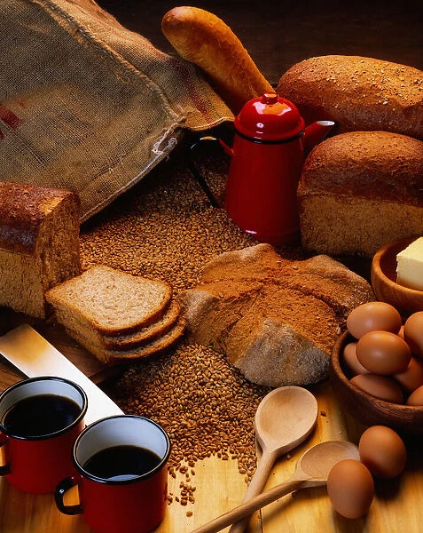 Bread, Coffee And Eggs