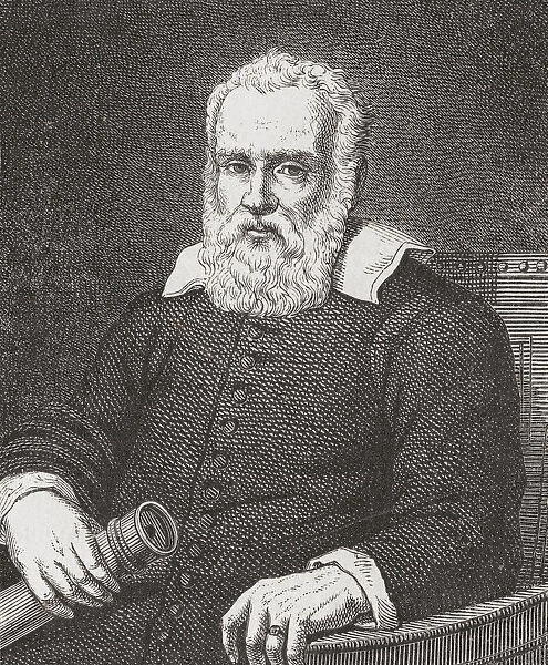 Galileo Galilei, 1564 -1642. Italian Physicist, Mathematician, Astronomer And Philosopher. After The Painting By Domenico Passignano. From Histoire Des Peintres, eCole Florentine, Published 1876