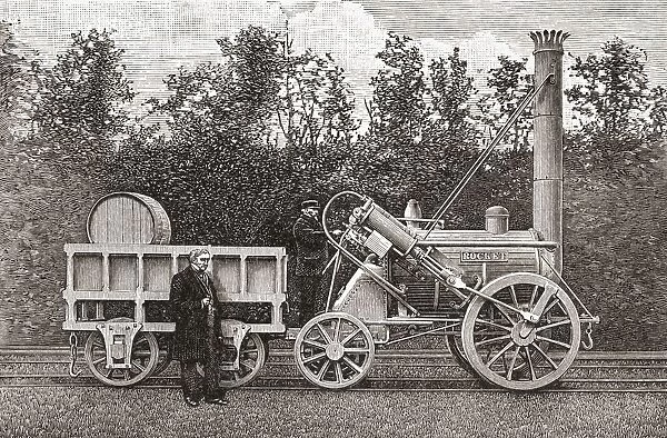 George Stephensons Steam Engine The Rocket, 1829. From The Book Short History Of The English People By J. R. Green, Published London 1893
