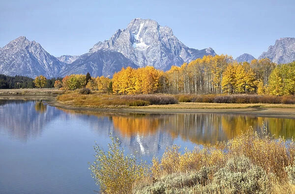 Grand Tetons in fall, Grand Teton National Park, Wyoming, United States of America