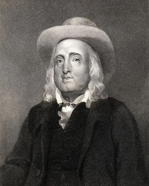 Jeremy Bentham 1748-1832. English Philosopher, Economist And Theoretical Jurist. From The Book 'Gallery Of Portraits'Published London 1833