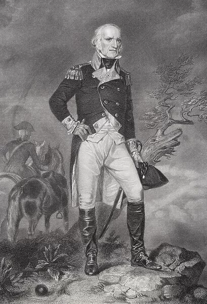 John Stark 1728-1822. American General In The American Revolution. From Painting By Alonzo Chappel