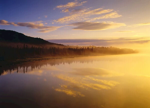 Pic River at Sunrise, near Pukaskwanat Park, Ontario, Canada