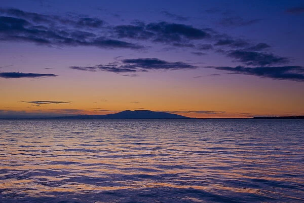 Scenic View Of Mount Susitna & Knik Arm At Sunset, Anchorage, Southcentral Alaska