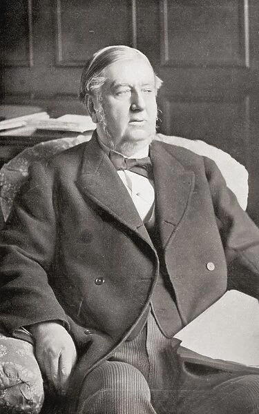 Sir William George Granville Venables Vernon Harcourt, 1827 To 1904. British Lawyer, Journalist And Liberal Statesman. Leader Of The Liberal Party 1896 - 1898. From The Book Gladstone The Man And The Statesman By David Williamson