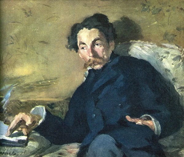 StA©phane MallarmA©, born etienne MallarmA©, 1842 - 1898. French symbolist poet and critic. After a contemporary print
