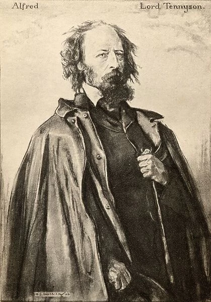 Tennyson (Of Aldworth And Freshwater) Alfred Tennyson, 1St Baron, Byname Alfred, Lord Tennyson, 1809-1892. English Poet Laureate. From An Illustration By A. S. Hartrick