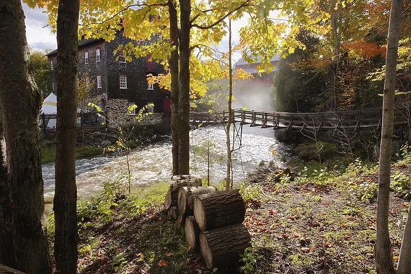 View Of Ulverton Wool Mill, Eastern Townships, Quebec, Canada