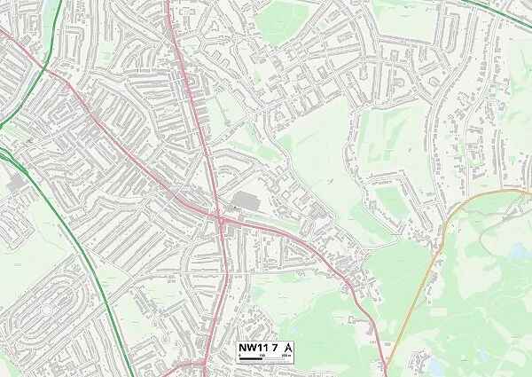 Barnet NW11 7 Map