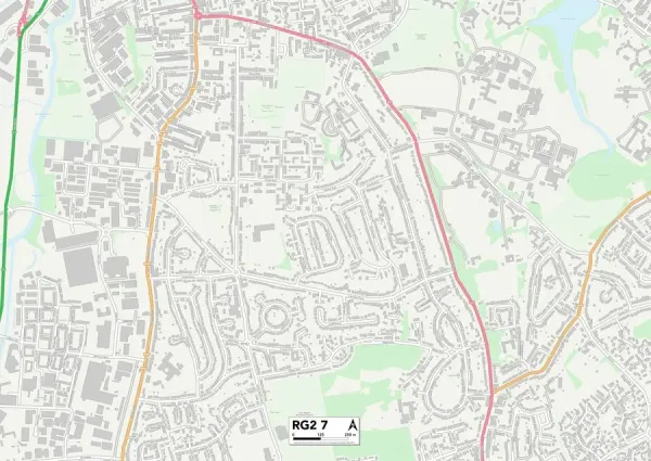 Berkshire RG2 7 Karte Unsere schönen Wandkunst- und Fotogeschenke ...